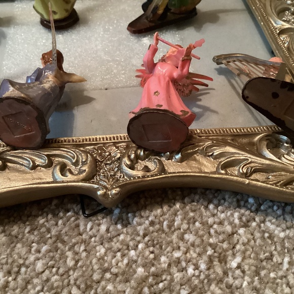 Antique plastic angelic musicians set of 7 - Picture 7 of 8